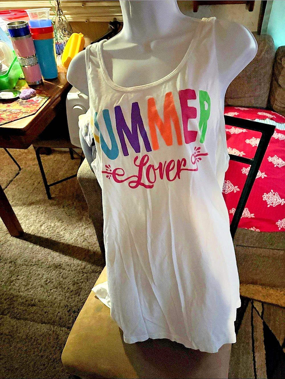 Billabong Summer Lover Tank White & Multicolor